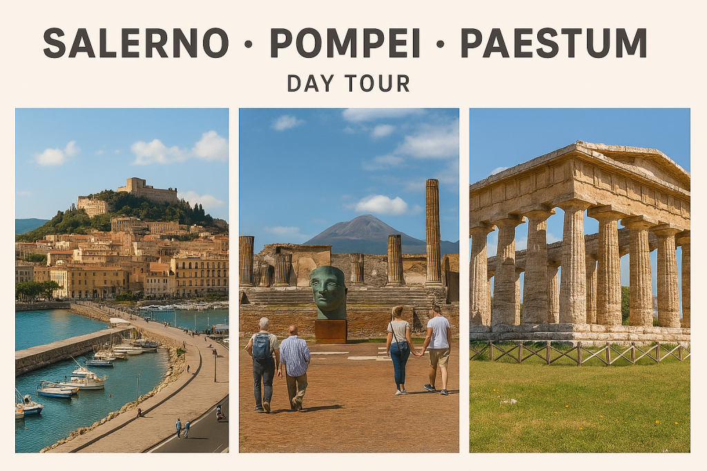 photo tour of Salerno, Pompeii and Paestum. Temples