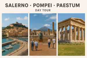 photo tour of Salerno, Pompeii and Paestum. Temples