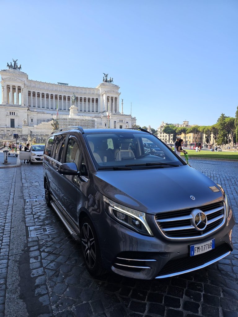 Rome to Positano in comfort with our Mercedes van limo